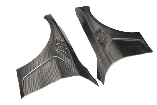 BMW M4 / M4C / M4CS G82 G83 2021-ON with Aftermarket Parts - Front Fenders Dry Pre-preg Carbon Fiber from Aero Republic