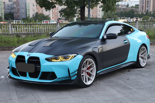 BMW M4 / M4C / M4CS G82 G83 2021-ON with Aftermarket Parts - Front Fenders Dry Pre-preg Carbon Fiber from Aero Republic
