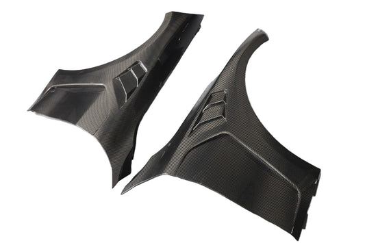BMW M4 / M4C / M4CS G82 G83 2021-ON with Aftermarket Parts - Front Fenders Dry Pre-preg Carbon Fiber from Aero Republic