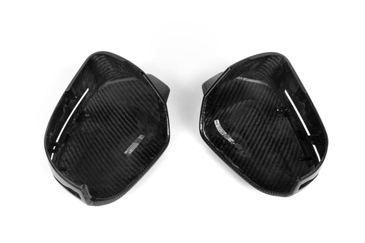 BMW M5C M5 G90 G99 2024-ON (Left & Right Hand Drive) with Aftermarket Parts - M5 Style Mirror Caps Dry Pre-preg Carbon Fiber from Aero Republic