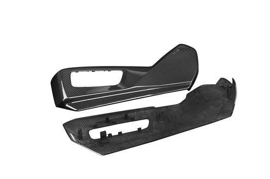 BMW M5C M5 G90 G99 2024-ON with Aftermarket Parts - OEM Style Seat Side Trim Covers Dry Pre-preg Carbon Fiber from Aero Republic