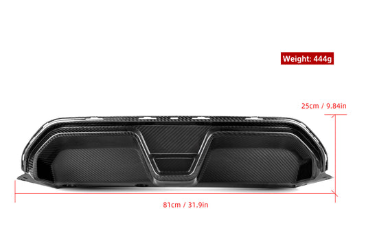 BMW M5 M5C F90 (Fits Both Pre-LCI & LCI) 2018-ON & 5 Series M550i 540i G30 (Fits both Pre-LCI & LCI) 2017 2018 2019 2020 2021 2022 2023 with Aftermarket Parts - CS Style / Without Light / With Light Rear Diffuser & Rear Diffuser Conversion Kit Pre-preg Carbon Fiber / PP from Aero Republic
