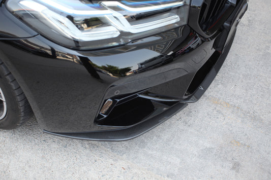 BMW M5 M5C F90 LCI 2021-ON with Aftermarket Parts - ST Style Front Lip Pre-preg Carbon Fiber from Aero Republic