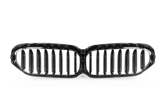 BMW M5 M5C F90 LCI 2021 2022 2023 2024 & 5 Series M550 540 G30 G31 LCI 2021 2022 2023 with Aftermarket Parts - Single Slat Front Kidney Grill Pre-preg Carbon Fiber from Aero Republic