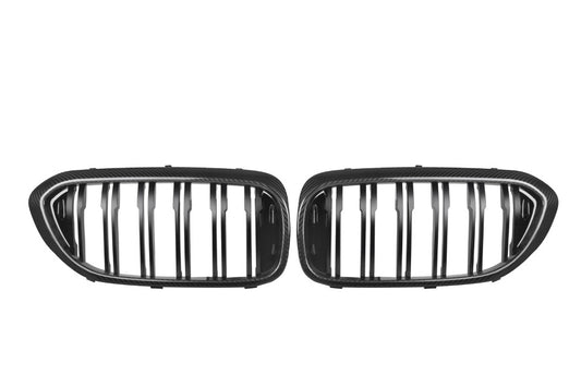 BMW M5 M5C F90 Pre-LCI 2018 2019 2020 & 5 Series M550 540 G30 G31 Pre-LCI 2017 2018 2019 2020 with Aftermarket Parts - Dual Slat Front Kidney Grill Pre-preg Carbon Fiber from Aero Republic
