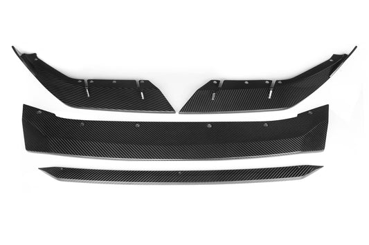 BMW M5 M5C F90 Pre-LCI 2018 2019 2020 with Aftermarket Parts - MT Style Front Lip Pre-preg Carbon Fiber from Aero Republic