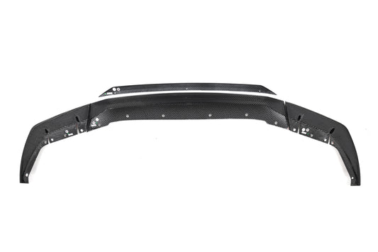 BMW M5 M5C F90 Pre-LCI 2018 2019 2020 with Aftermarket Parts - MT Style Front Lip Pre-preg Carbon Fiber from Aero Republic