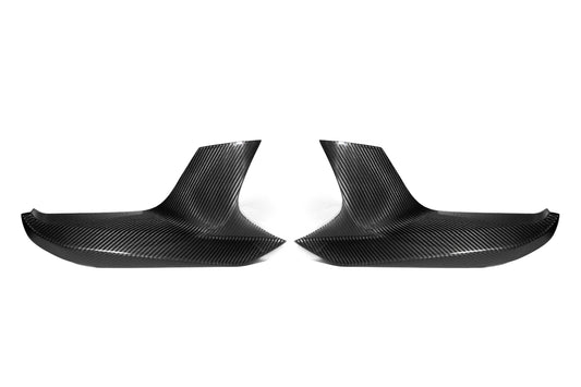 BMW M5 M5C F90 Pre-LCI 2018 2019 2020 with Aftermarket Parts - MP Style Side Splitter & Front Lip Pre-preg Carbon Fiber from Aero Republic