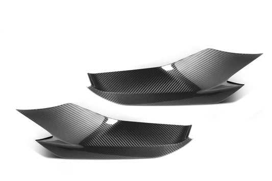 BMW M5 M5C F90 Pre-LCI 2018 2019 2020 with Aftermarket Parts - MP Style Side Splitter & Front Lip Pre-preg Carbon Fiber from Aero Republic
