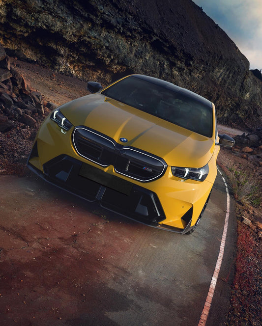 BMW M5 M5C G90 2024-ON with Aftermarket Parts - MP Style Front Lip Pre-preg Carbon Fiber from Aero Republic