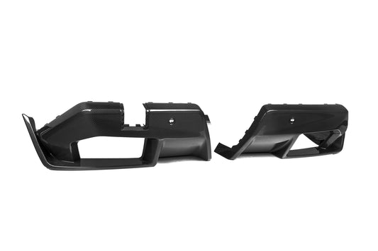BMW M5 M5C G90 2024-ON with Aftermarket Parts - MP Style Rear Diffuser Pre-preg Carbon Fiber from Aero Republic