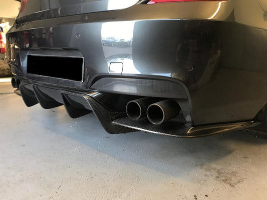 BMW M6 F06 F12 F13 2013 2014 2015 2016 2017 2018 2019 with Aftermarket Parts - Vor Style Rear Diffuser Carbon Fiber from Aero Republic