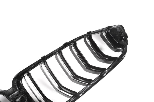 BMW M8 F91 F92 F93 2019-ON with Aftermarket Parts - Dual Slat Front Kidney Grill Pre-preg Carbon Fiber from Aero Republic