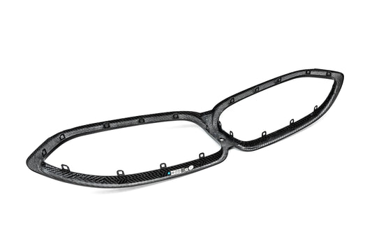 BMW M8 F91 F92 F93 2019-ON with Aftermarket Parts - Dual Slat Front Kidney Grill Pre-preg Carbon Fiber from Aero Republic