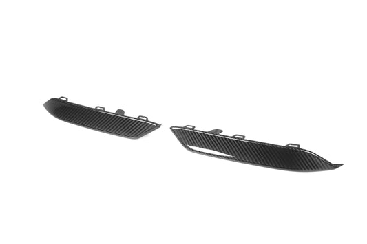 BMW M8 F91 F92 F93 2019-ON with Aftermarket Parts - OE Style Front Bumper Side Lower Vent Trim Carbon Fiber from Aero Republic