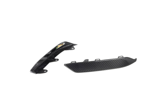 BMW M8 F91 F92 F93 2019-ON with Aftermarket Parts - OE Style Front Bumper Side Lower Vent Trim Carbon Fiber from Aero Republic