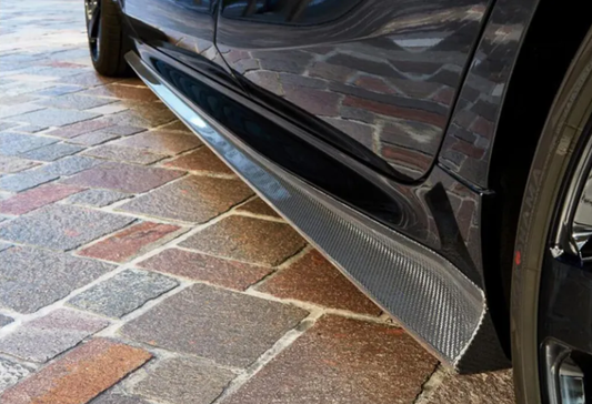 BMW M8 M8C F91 F92 F93 2019-ON with Aftermarket Parts - 3D Style Side Skirts Carbon Fiber from Aero Republic