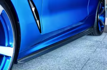 BMW M8 M8C F91 F92 F93 2019-ON with Aftermarket Parts - 3D Style Side Skirts Carbon Fiber from Aero Republic