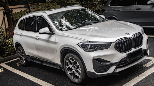 BMW X1 xDrive25e xDrive25i x/sDrive20i sDrive18i xDrive25d sDrive20d sDrive18d sDrive16d F48 LCI 2019 2020 2021 2022 with Aftermarket Parts - Dual Slat Front Kidney Grill Pre-preg Carbon Fiber from Aero Republic