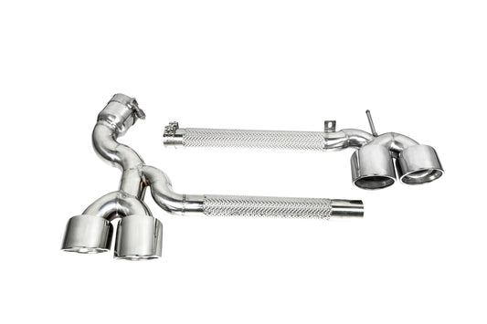 BMW X3 30i xDrive G45 2025-ON with Aftermarket Parts - Axle-back Exhaust Quad Exit Tips Conversion Stainless Steel / Carbon Fiber from Aero Republic