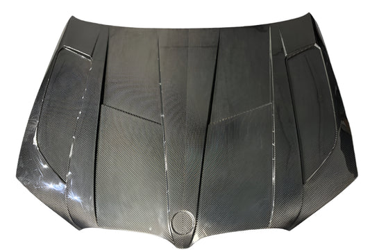BMW X3 G01 & X3M X3MC F97 (Fits Both Pre-LCI & LCI) 2019 2020 2021 2022 2023 2024 & X4 G02 & X4M X4MC F98 (Fits Both Pre-LCI & LCI) 2019-ON with Aftermarket Parts - LD Style Hood Dry Pre-preg Carbon Fiber from Aero Republic