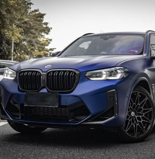 BMW X3 M40 s/x Drive 340 G01 LCI 2022 2023 2024 & X4 M40 xDrive 30 G02 LCI 2022 2023 2024 with Aftermarket Parts - Dual Slat Front Kidney Grill Pre-preg Carbon Fiber from Aero Republic