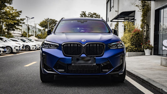 BMW X3 M40 s/x Drive 340 G01 LCI 2022 2023 2024 & X4 M40 xDrive 30 G02 LCI 2022 2023 2024 with Aftermarket Parts - Dual Slat Front Kidney Grill Pre-preg Carbon Fiber from Aero Republic