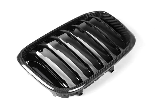 BMW X3 M40 s/x Drive 340 G01 Pre-LCI 2019 2020 2021 & X4 M40 xDrive 30 G02 Pre-LCI 2019 2020 2021 with Aftermarket Parts - Single Slat Front Kidney Grill Pre-preg Carbon Fiber from Aero Republic