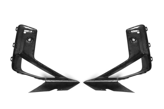 BMW X3M X3MC F97 LCI 2022-ON & X4M X4MC F98 LCI 2022-ON with Aftermarket Parts - OE Style Front Canards Carbon Fiber from Aero Republic