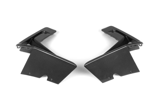 BMW X3M X3MC F97 LCI 2022-ON & X4M X4MC F98 LCI 2022-ON with Aftermarket Parts - OE Style Front Canards Carbon Fiber from Aero Republic