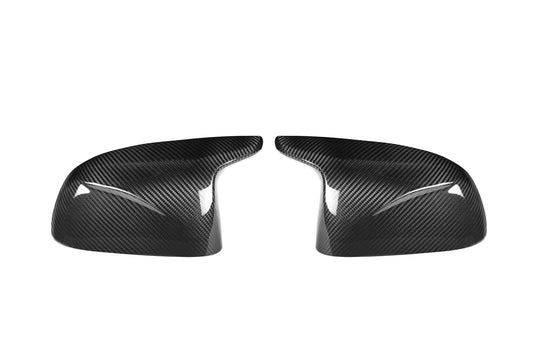BMW X3M X3MC F97 & X4M X4MC F98 2019 2020 2021 (Fits Both Pre-LCI & LCI) 2020 2021 2022 2023 2024 with Aftermarket Parts - OE Style Replacement Mirror Caps Pre-preg Carbon Fiber from Aero Republic