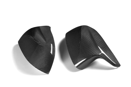 BMW X3M X3MC F97 & X4M X4MC F98 2019 2020 2021 (Fits Both Pre-LCI & LCI) 2020 2021 2022 2023 2024 with Aftermarket Parts - OE Style Replacement Mirror Caps Pre-preg Carbon Fiber from Aero Republic