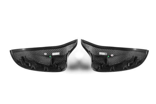 BMW X3M X3MC F97 & X4M X4MC F98 2019 2020 2021 (Fits Both Pre-LCI & LCI) 2020 2021 2022 2023 2024 with Aftermarket Parts - OE Style Replacement Mirror Caps Pre-preg Carbon Fiber from Aero Republic