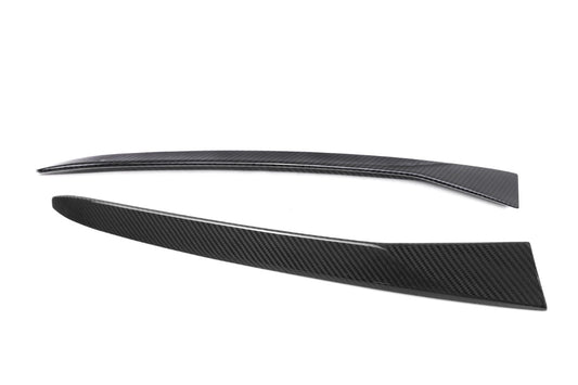 BMW X4M X4MC F98 & X4 G02 (Fits Both Pre-LCI & LCI) 2019-ON with Aftermarket Parts - MP Style Rear Window Side Louvers Spoiler Pre-preg Carbon Fiber from Aero Republic