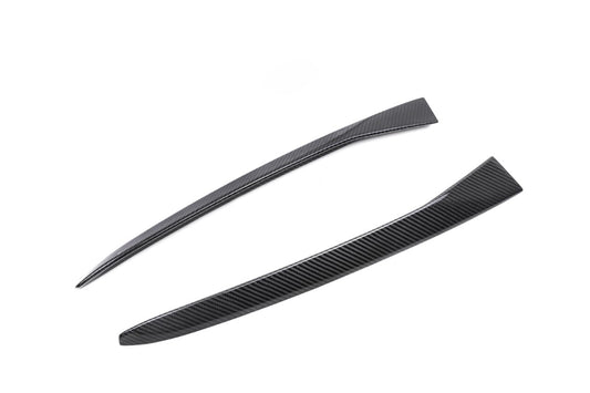 BMW X4M X4MC F98 & X4 G02 (Fits Both Pre-LCI & LCI) 2019-ON with Aftermarket Parts - MP Style Rear Window Side Louvers Spoiler Pre-preg Carbon Fiber from Aero Republic