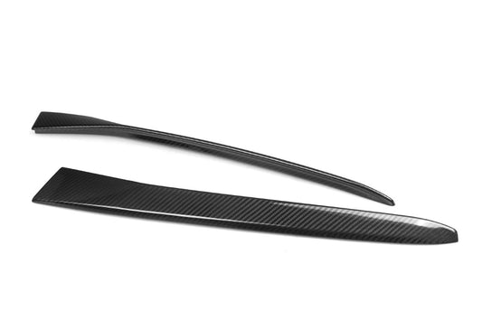BMW X4M X4MC F98 & X4 G02 (Fits Both Pre-LCI & LCI) 2019-ON with Aftermarket Parts - MP Style Rear Window Side Louvers Spoiler Pre-preg Carbon Fiber from Aero Republic