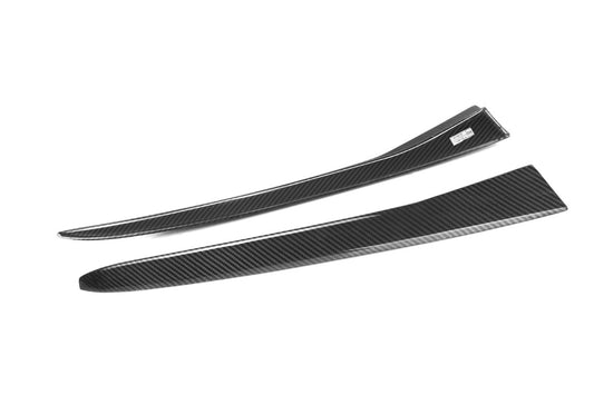 BMW X4M X4MC F98 & X4 G02 (Fits Both Pre-LCI & LCI) 2019-ON with Aftermarket Parts - MP Style Rear Window Side Louvers Spoiler Pre-preg Carbon Fiber from Aero Republic
