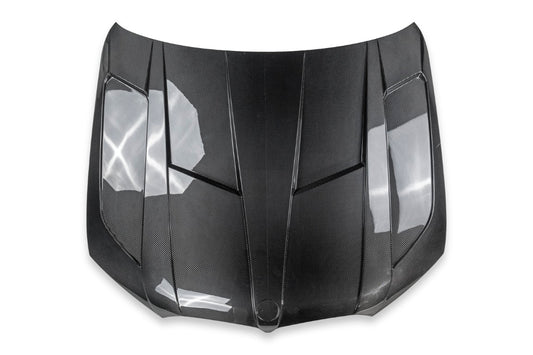 BMW X5 G05 & X5M X5MC F95 (Fits Both Pre-LCI & LCI) 2020-ON & X6 G06 & X6M X6MC F96 (Fits Both Pre-LCI & LCI) 2020-ON with Aftermarket Parts - LD Style Hood Dry Pre-preg Carbon Fiber from Aero Republic