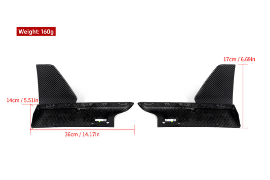 BMW X5 M60i M50i s/x Drive 40i xDrive 50e G05 (Fits Both Pre-LCI & LCI) 2019-ON with Aftermarket Parts - MP Style Rear Canards & Rear Diffuser Carbon Fiber from Aero Republic