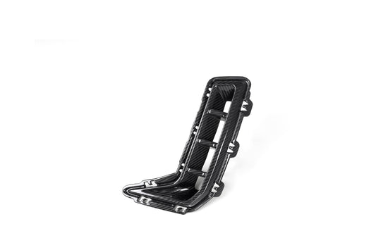 BMW X5 M60i s/x Drive 40i xDrive 50e G05 LCI 2024-ON with Aftermarket Parts - MP Style Front Bumper Side Vent Valences Trim Carbon Fiber from Aero Republic