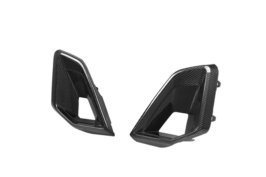 BMW X5 M60i s/x Drive 40i xDrive 50e G05 LCI 2024-ON with Aftermarket Parts - OE Style Front Bumper Vent Valences Trim Carbon Fiber from Aero Republic