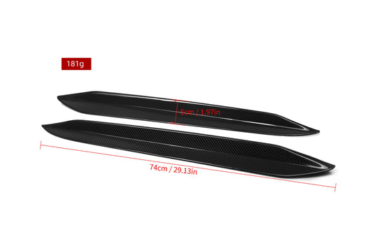 BMW X6 G06 & X6M X6MC F96 (Fits Both Pre-LCI & LCI) 2020-ON with Aftermarket Parts - MP Style Rear Window Fins Side Louvers Dry Pre-preg Carbon Fiber from Aero Republic