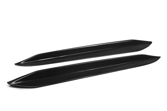 BMW X6 G06 & X6M X6MC F96 (Fits Both Pre-LCI & LCI) 2020-ON with Aftermarket Parts - MP Style Rear Window Fins Side Louvers Dry Pre-preg Carbon Fiber from Aero Republic
