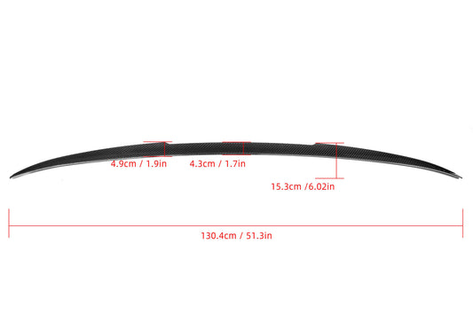BMW X6 M60i s/x Drive40/e G06 (Fits Both Pre-LCI & LCI) 2020 2021 2023 2024 with Aftermarket Parts - M Style Rear Lip Spoiler Pre-preg Carbon from Aero Republic
