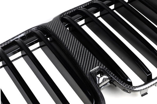 BMW X7 M60 M50i xDrive50i xDrive40i G07 LCI 2019 2020 2021 2022 with Aftermarket Parts - Single Slat Front Kidney Grill Pre-preg Carbon Fiber from Aero Republic