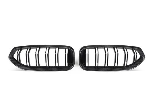 BMW Z4 M40 / sDrive30 G29 2019 2020 2021 2022 2023 2024 with Aftermarket Parts - Dual Slat Front Kidney Grill Pre-preg Carbon Fiber from Aero Republic