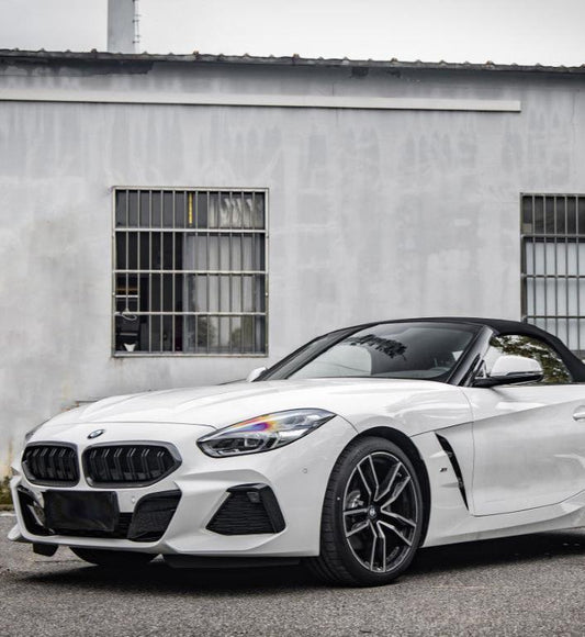 BMW Z4 M40 / sDrive30 G29 2019 2020 2021 2022 2023 2024 with Aftermarket Parts - Dual Slat Front Kidney Grill Pre-preg Carbon Fiber from Aero Republic