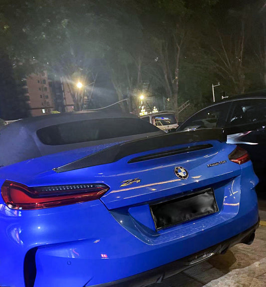 BMW Z4 M40 / sDrive30 G29 2019 2020 2021 2022 2023 2024 with Aftermarket Parts - TRD Style Rear Lip Spoiler Pre-preg Carbon Fiber from Aero Republic