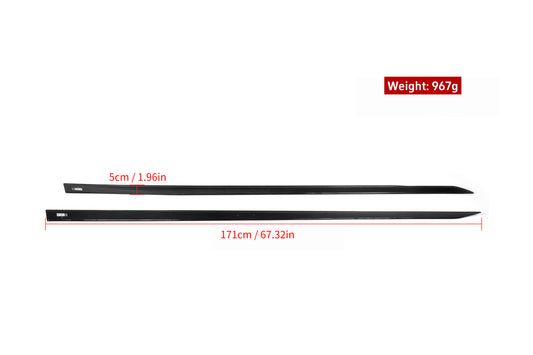 BMW i5 xDrive40 / i5 eDrive40 / i5 M60 G60 2024-ON & 5 Series 540i xDrive / 530i xDrive / 530i / 550e xDrive G60 2024-ON with Aftermarket Parts - MP Style Side Skirts Pre-preg Carbon Fiber from Aero Republic