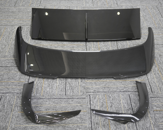 Bentley Bentayga V8 W12 with Aftermarket Parts - M Style Rear Roof Spoiler Carbon Fiber / FRP from Aero Republic